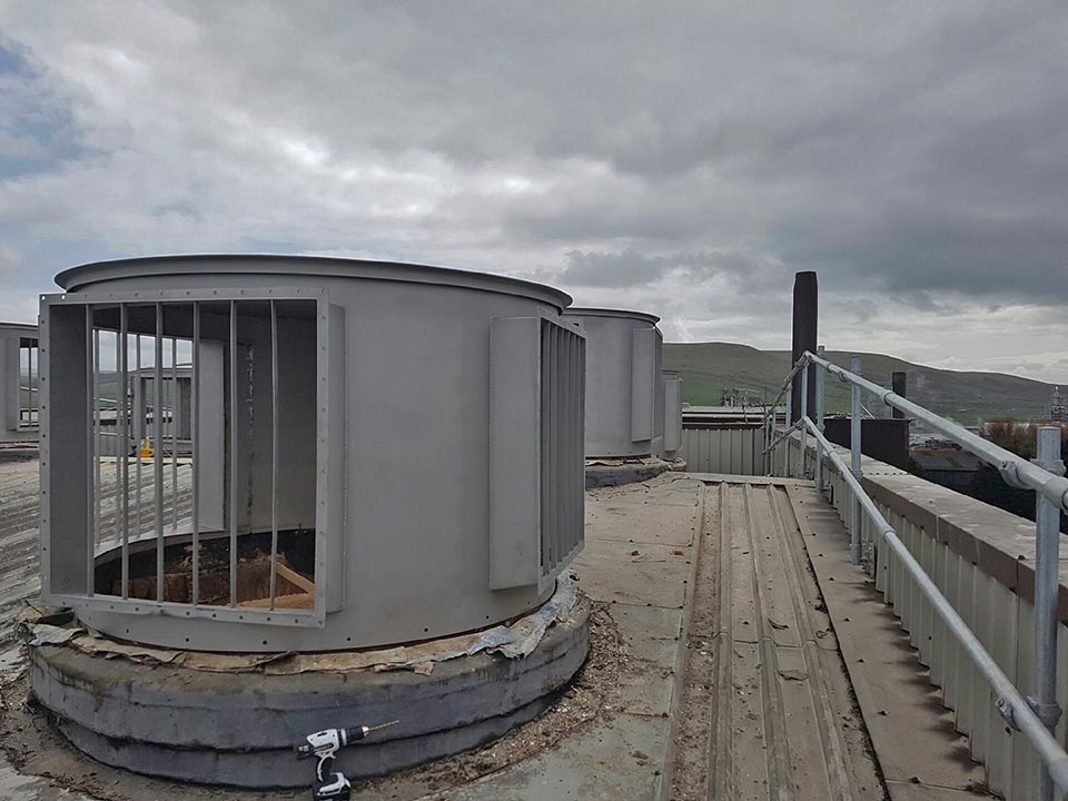 Silo explosion vent system for world-renowned company