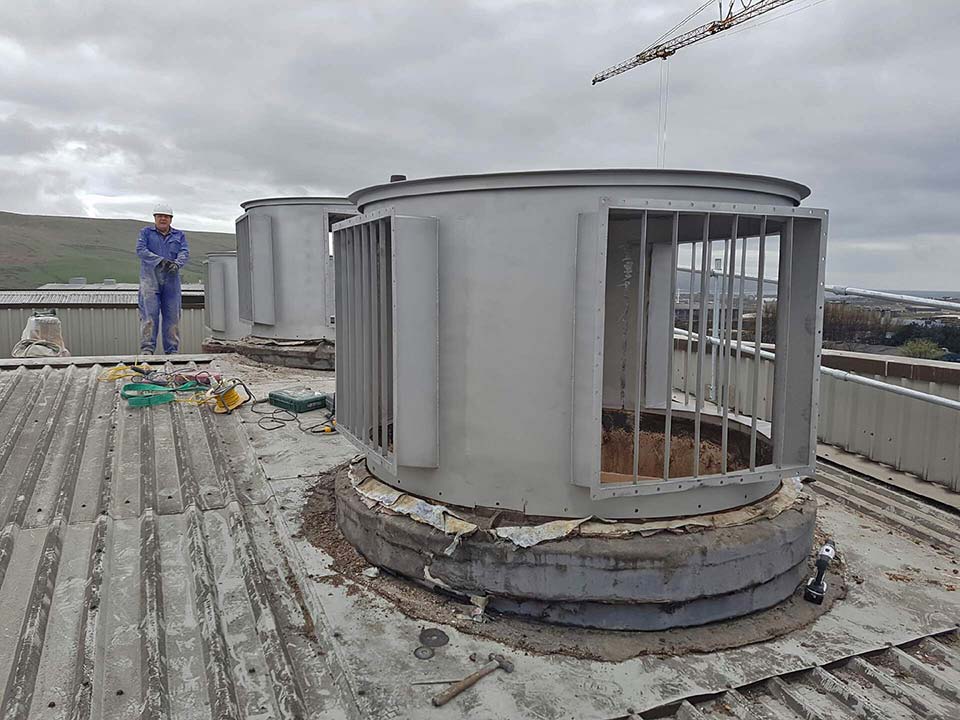 Silo explosion vent system for world-renowned company