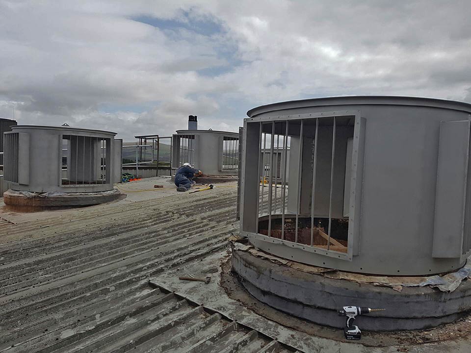 Silo explosion vent system for world-renowned company